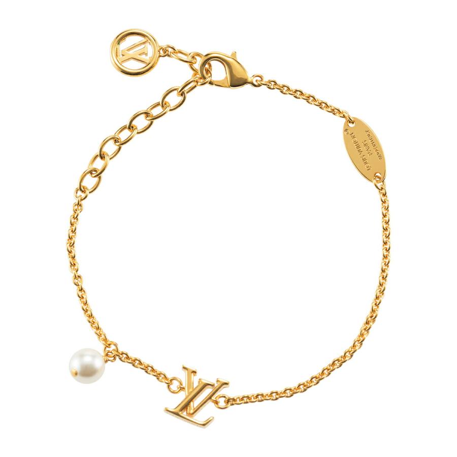 並行輸入 ルイヴィトン ブレスレット Louis Vuitton モノグラム ブレスレット・LV アイコニック ルイザ M1450Aレディース ゴールド 金 | LOUIS VUITTON