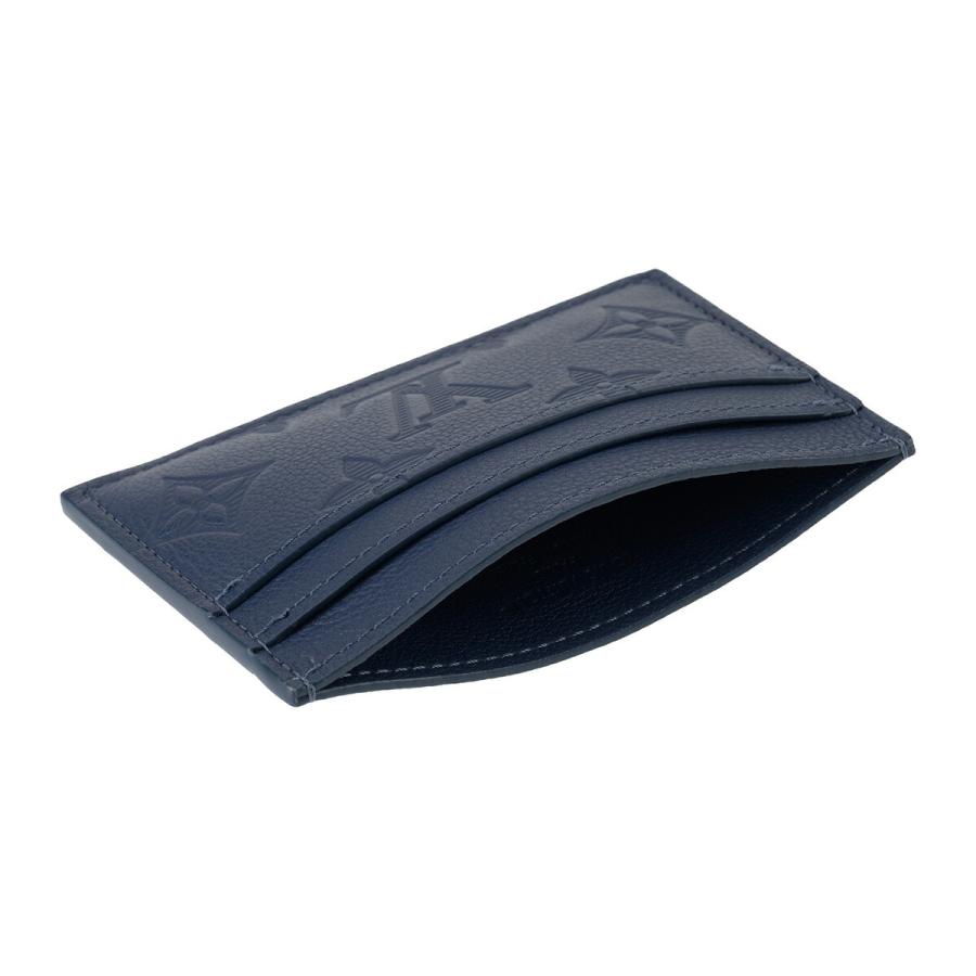 並行輸入 ルイヴィトン カードケース Louis Vuitton モノグラム・シャドウ DOUBLE CARD HOLDER M14789 メンズ ネイビー 紺 | LOUIS VUITTON | 03