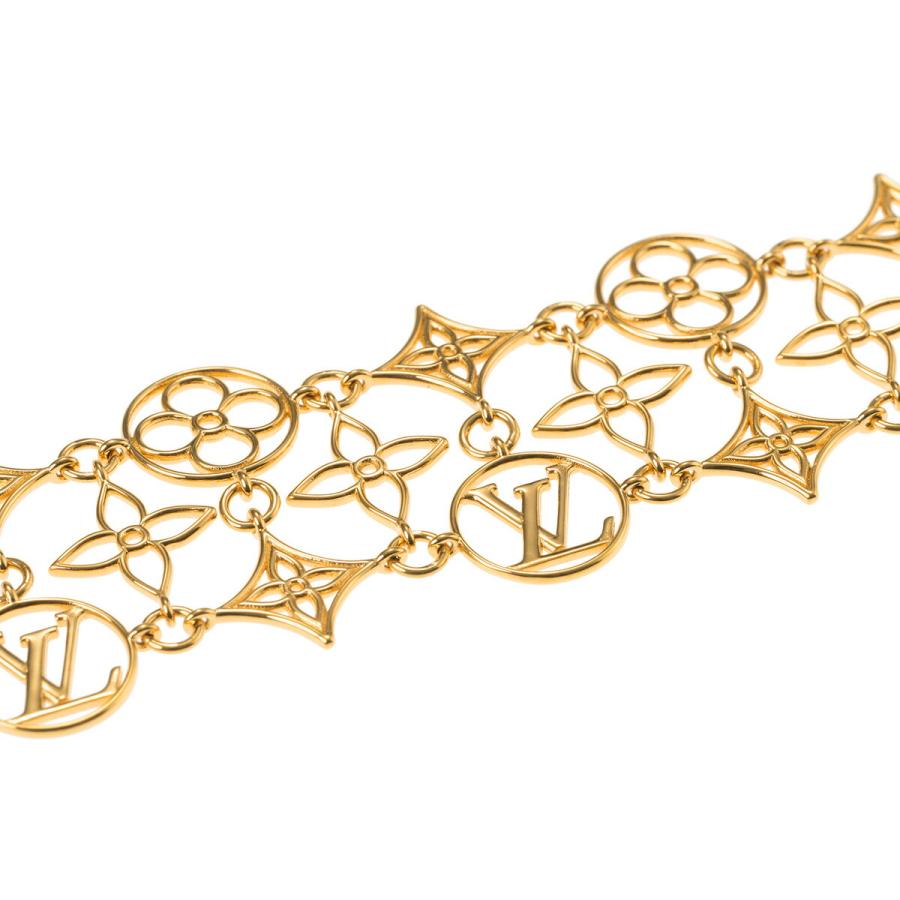 並行輸入 ルイヴィトン ブレスレット Louis Vuitton モノグラム ブレスレット・LV レース M1631Aレディース ゴールド 金 | LOUIS VUITTON | 02