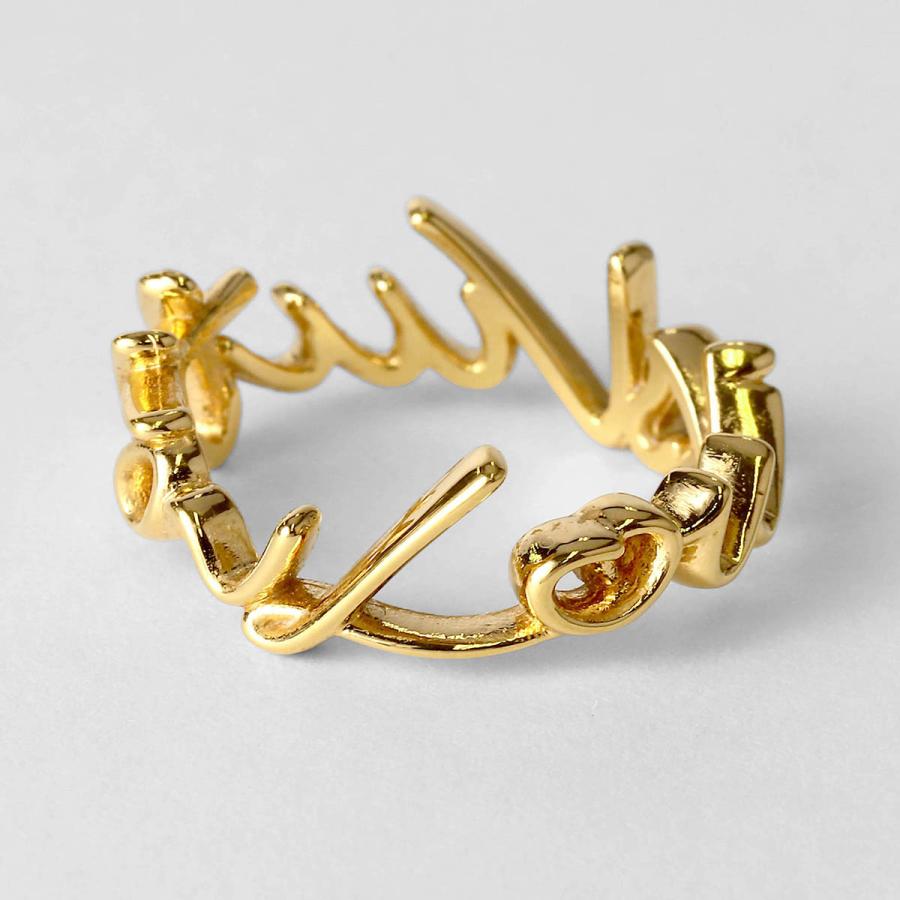 並行輸入 ルイヴィトン リング メタル リング・LV スクリプト M1804S | LOUIS VUITTON