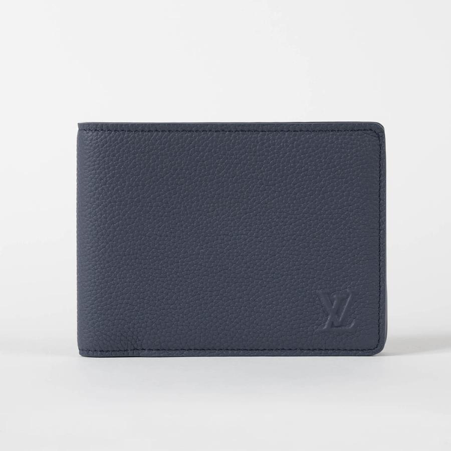 並行輸入 ルイヴィトン 2つ折り財布 Louis Vuitton LV アエログラム ポルトフォイユ・ミュルティプル M25983 メンズ ネイビー | LOUIS VUITTON