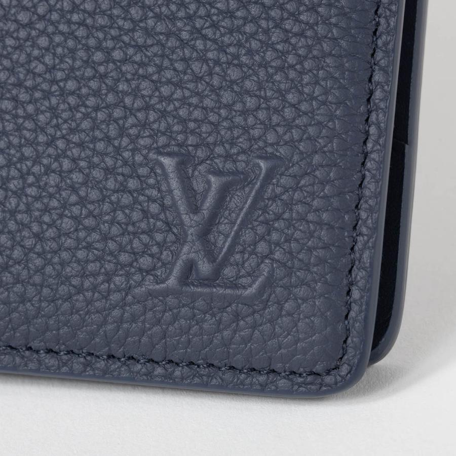 並行輸入 ルイヴィトン 2つ折り財布 Louis Vuitton LV アエログラム ポルトフォイユ・ミュルティプル M25983 メンズ ネイビー | LOUIS VUITTON | 06