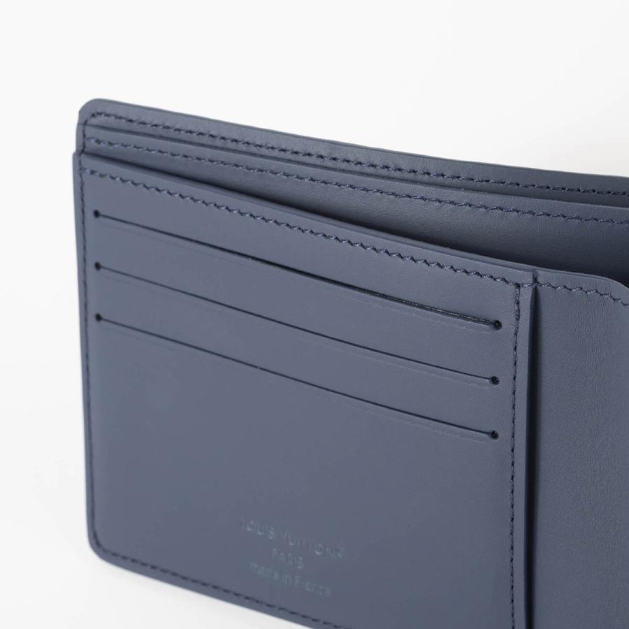 並行輸入 ルイヴィトン 2つ折り財布 Louis Vuitton LV アエログラム ポルトフォイユ・ミュルティプル M25983 メンズ ネイビー | LOUIS VUITTON | 08