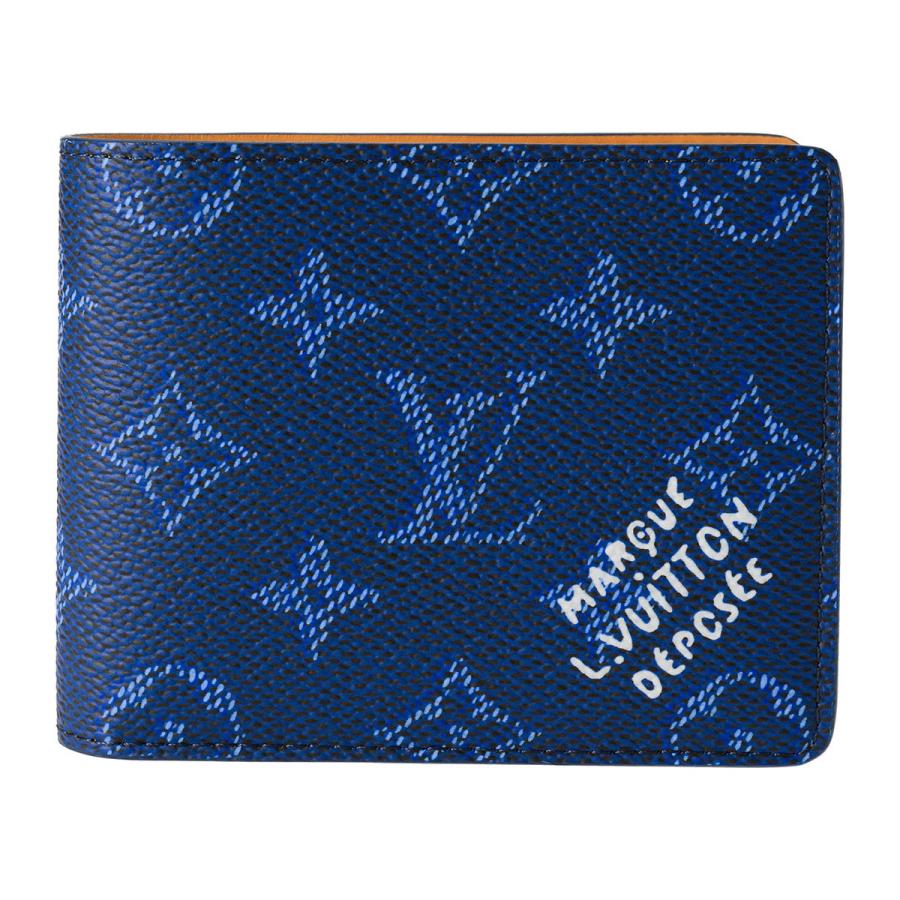 並行輸入 ルイヴィトン 2つ折り財布 Louis Vuitton モノグラム・ヘリテージ ポルトフォイユ・スレンダー M26837メンズ ブルー 青 | LOUIS VUITTON