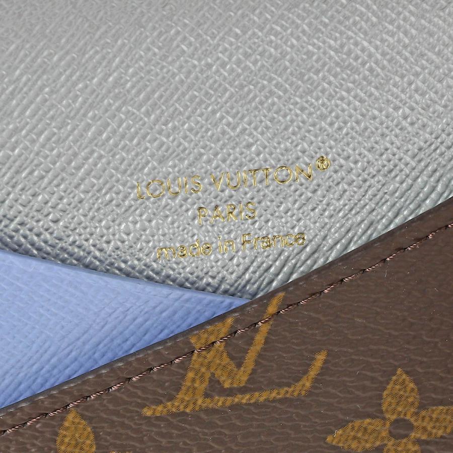 並行輸入 ルイヴィトン カードケース Louis Vuitton モノグラム ポルト カルト・スリム M26900レディース ブラウン 茶 ブルー系 | LOUIS VUITTON | 05