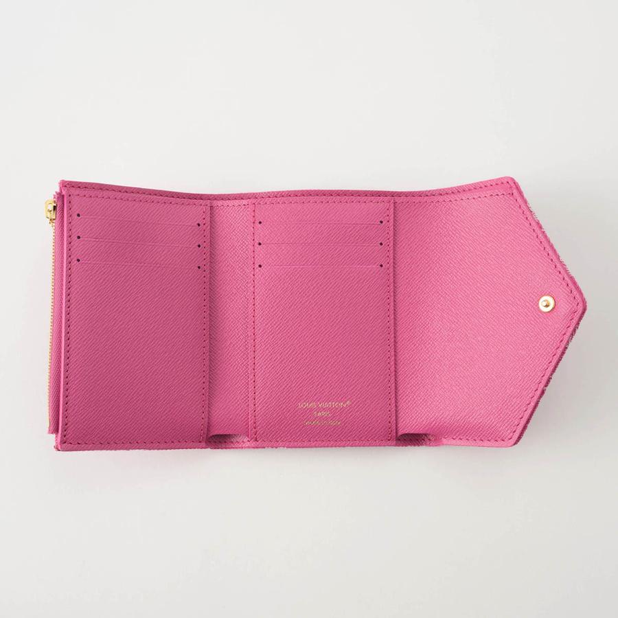 並行輸入 ルイヴィトン 3つ折り財布 Louis Vuitton モノグラム・デニム ポルトフォイユ・ヴィクトリーヌ M27707 レディース ピンク | LOUIS VUITTON | 03