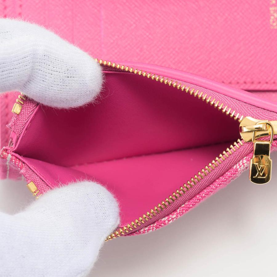 並行輸入 ルイヴィトン 3つ折り財布 Louis Vuitton モノグラム・デニム ポルトフォイユ・ヴィクトリーヌ M27707 レディース ピンク | LOUIS VUITTON | 06