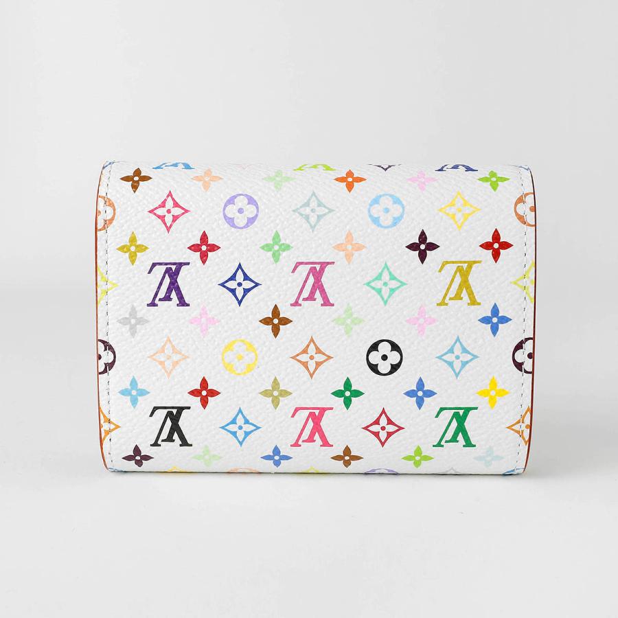 並行輸入 ルイヴィトン 2つ折り財布 Louis Vuitton ルイ・ヴィトン×村上隆 ポルトフォイユ・ヴィクトリーヌ M28387レディース ホワイト 白 マルチカラー | LOUIS VUITTON | 01