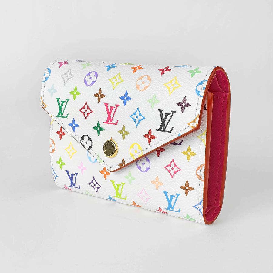 並行輸入 ルイヴィトン 2つ折り財布 Louis Vuitton ルイ・ヴィトン×村上隆 ポルトフォイユ・ヴィクトリーヌ M28387レディース ホワイト 白 マルチカラー | LOUIS VUITTON | 03