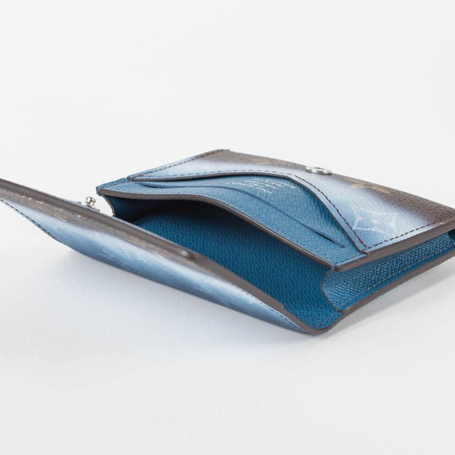 並行輸入 ルイヴィトン カードケース Louis Vuitton モノグラム ピグメント アンヴェロップ・カルト ドゥ ヴィジット M28391 メンズ ブルー 青 爆買 | LOUIS VUITTON | 04
