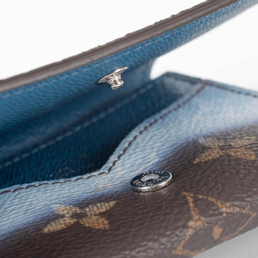 並行輸入 ルイヴィトン カードケース Louis Vuitton モノグラム ピグメント アンヴェロップ・カルト ドゥ ヴィジット M28391 メンズ ブルー 青 爆買 | LOUIS VUITTON | 05