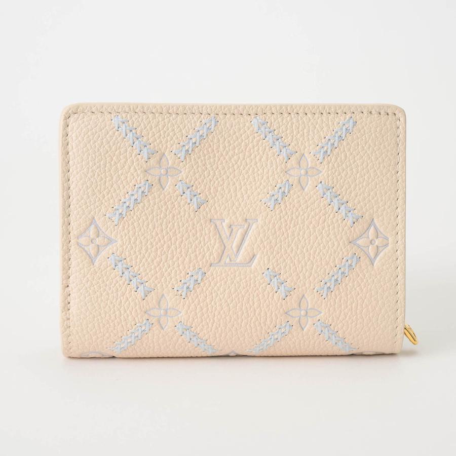 LOUIS VUITTON モノグラム 二つ折り ポルトフォイユクレア ベージュ LOUIS VUITTON（ルイ・ヴィトン） 並行輸入 2つ折り財布 モノグラム
