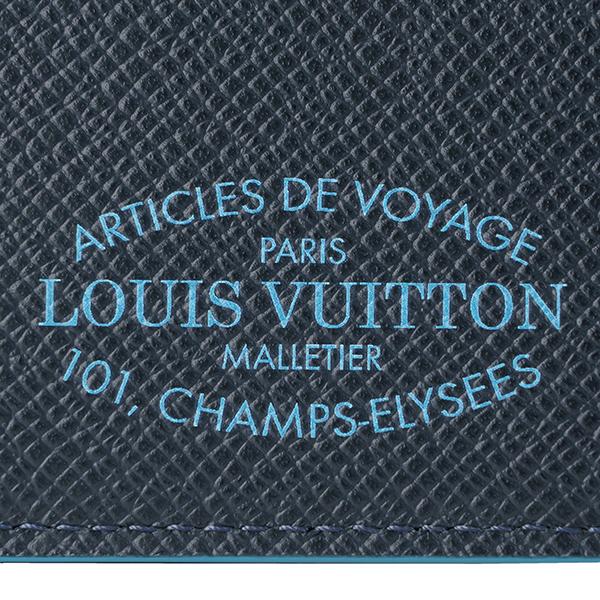 並行輸入 ルイヴィトン 2つ折り財布 Louis Vuitton タイガ ポルトフォイユ・ミュルティプル M30381メンズ ネイビー 紺 | LOUIS VUITTON | 06