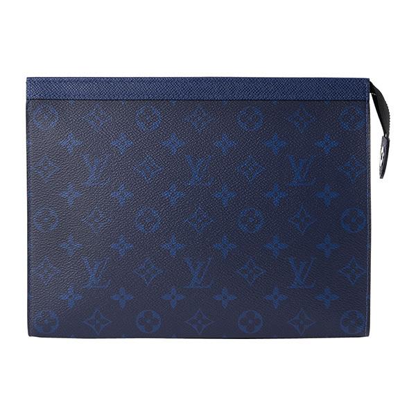 並行輸入 ルイヴィトン クラッチ セカンドバッグ Louis Vuitton タイガラマ ポシェット・ヴォワヤージュ MM M30423メンズ ブルー 青 | LOUIS VUITTON