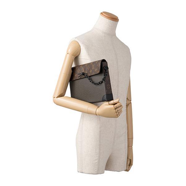 並行輸入 ルイヴィトン クラッチ セカンドバッグ Louis Vuitton タイガ ポシェット・スティーマー M30583メンズ カーキ | LOUIS VUITTON | 05