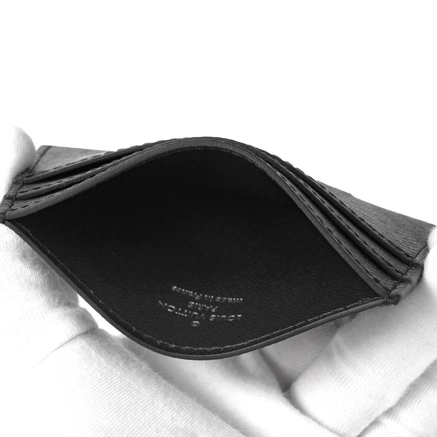 並行輸入 ルイヴィトン カードケース Louis Vuitton タイガ ポルト・カルト・ダブル M32730メンズ ブラック 黒 | LOUIS VUITTON | 04