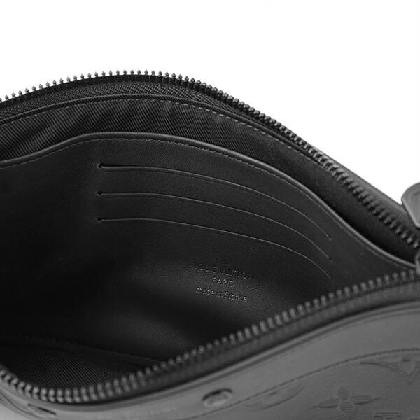 並行輸入 ルイヴィトン  ポーチ モノグラム・シャドウ レザー M44335 ブラック 黒 爆買 | LOUIS VUITTON | 05