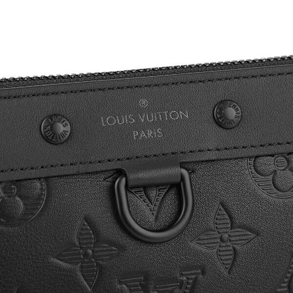 並行輸入 ルイヴィトン  ポーチ モノグラム・シャドウ レザー M44335 ブラック 黒 爆買 | LOUIS VUITTON | 06