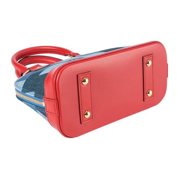 LOUIS VUITTON ヴィトン レザーパッチ デニムボトムス 28 青タグ LOUIS VUITTON 並行輸入 ルイヴィトン ハンドバッグ モノグラムデニム