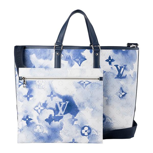 並行輸入 ルイヴィトン  トートバッグ モノグラム・ウォーターカラー M45755 ブルー 青 爆買 | LOUIS VUITTON | 05