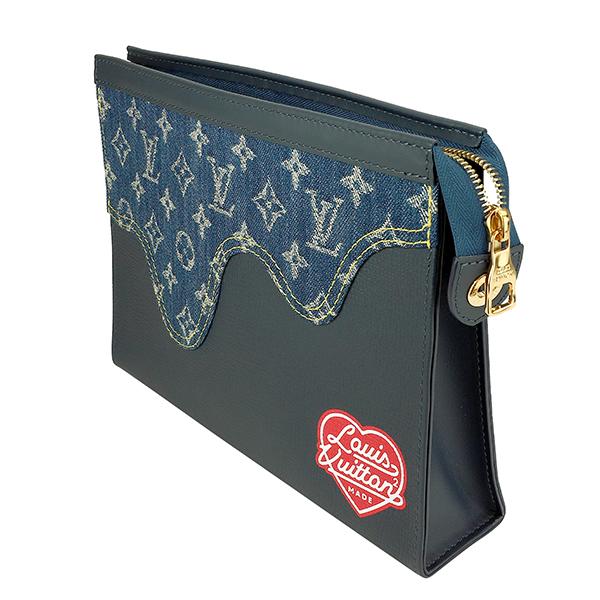 並行輸入 ルイヴィトン クラッチ セカンドバッグ Louis Vuitton モノグラム ドリップ ポシェット・ヴォワヤージュ MM M45961メンズ ブルー 青 | LOUIS VUITTON | 03