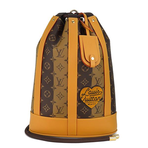並行輸入 ルイヴィトン リュックサック Louis Vuitton モノグラム ストライプ キャンバス ランドネ・メッセンジャー M45968ユニセックス ブラウン | LOUIS VUITTON