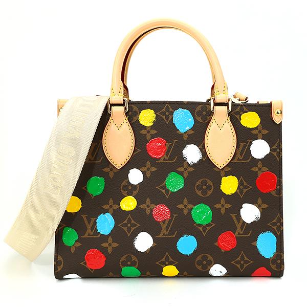 並行輸入 ルイヴィトン トートバッグ Louis Vuitton ルイヴィトン×草間彌生 オンザゴー PM M46380レディース ブラウン 茶 | LOUIS VUITTON | 01