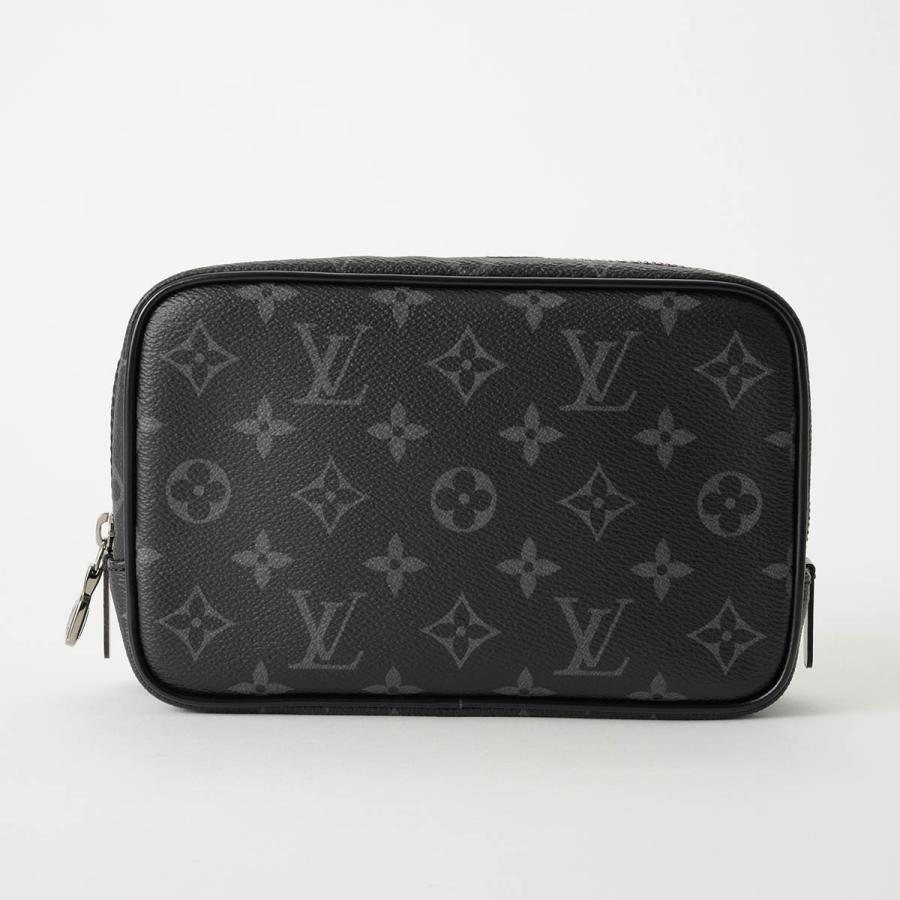 並行輸入 ルイヴィトン ポーチ Louis Vuitton モノグラム・エクリプス トゥルース・トワレ PM M46577 メンズ ブラック 黒 グレー | LOUIS VUITTON
