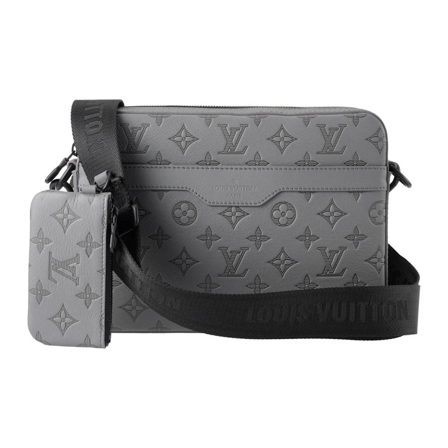 並行輸入 ルイヴィトン ショルダーバッグ Louis Vuitton モノグラム・シャドウ トリオ・メッセンジャー M46603メンズ グレー | LOUIS VUITTON