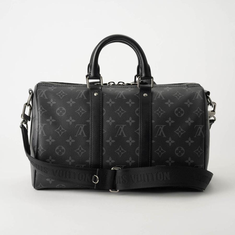 並行輸入 ルイヴィトン ショルダーバッグ Louis Vuitton モノグラム・エクリプス キーポル・バンドリエール 35 M46655 メンズ ブラック 黒 グレー | LOUIS VUITTON | 01