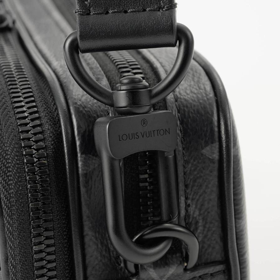 並行輸入 ルイヴィトン ショルダーバッグ Louis Vuitton モノグラム・エクリプス アルファ・メッセンジャー M46955 メンズ ブラック 黒 グレー | LOUIS VUITTON | 07