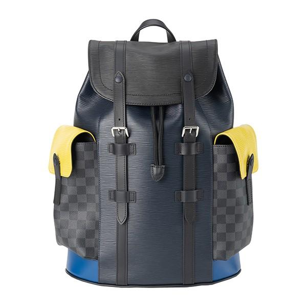 並行輸入 ルイヴィトン  リュックサック ダミエ・グラフィット/エピ M55111 ブルー 青 爆買 | LOUIS VUITTON
