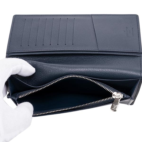 並行輸入 ルイヴィトン  長財布 トリヨン M58818 ネイビー 爆買 | LOUIS VUITTON | 05