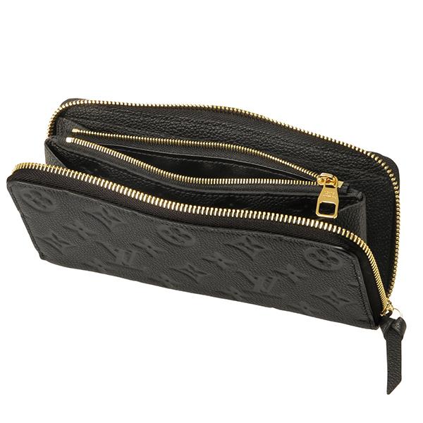 並行輸入 ルイヴィトン 長財布(ラウンドファスナー) Louis Vuitton モノグラム・アンプラント ポルトフォイユ クレマンス M60171レディース ブラック 黒 | LOUIS VUITTON | 03
