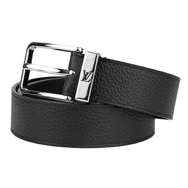 並行輸入 ルイヴィトン ベルト Louis Vuitton トリヨンレザー サンチュール・ポンヌフ M6065Vメンズ ブラック 黒 | LOUIS VUITTON
