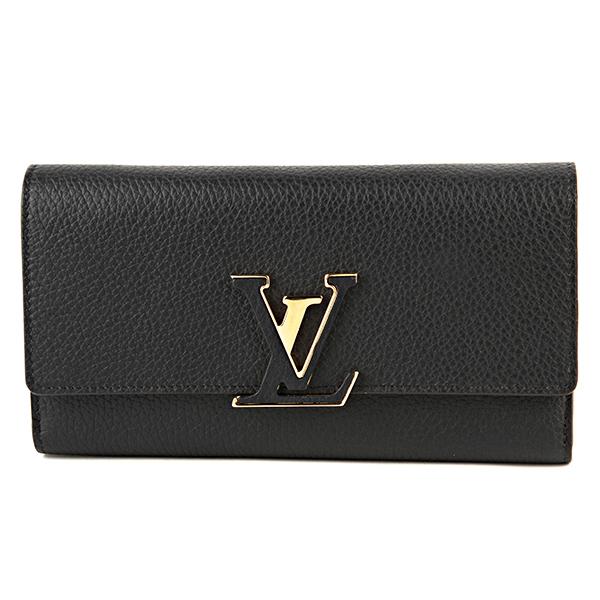 並行輸入 ルイヴィトン 長財布 Louis Vuitton トリヨン ポルトフォイユ・カプシーヌ M61248レディース ブラック 黒 | LOUIS VUITTON