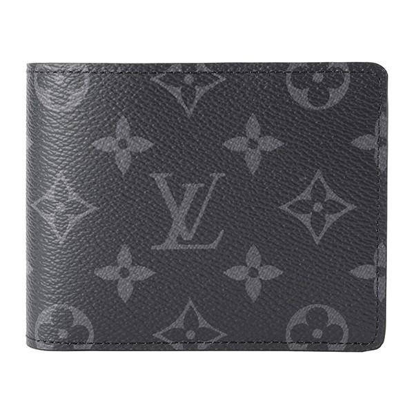 並行輸入 ルイヴィトン 2つ折り財布 Louis Vuitton モノグラム・エクリプス ポルトフォイユ・ミュルティプル M61695メンズ グレー | LOUIS VUITTON