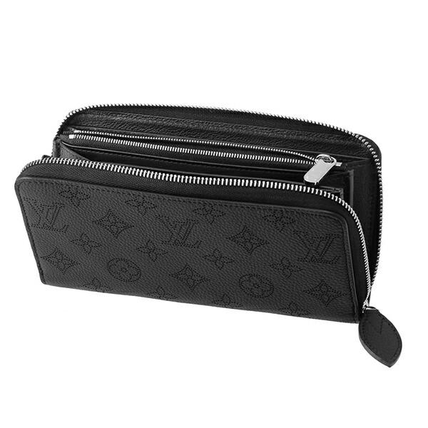 並行輸入 ルイヴィトン 長財布(ラウンドファスナー) Louis Vuitton マヒナ ジッピーウォレット M61867レディース ブラック 黒 | LOUIS VUITTON | 03