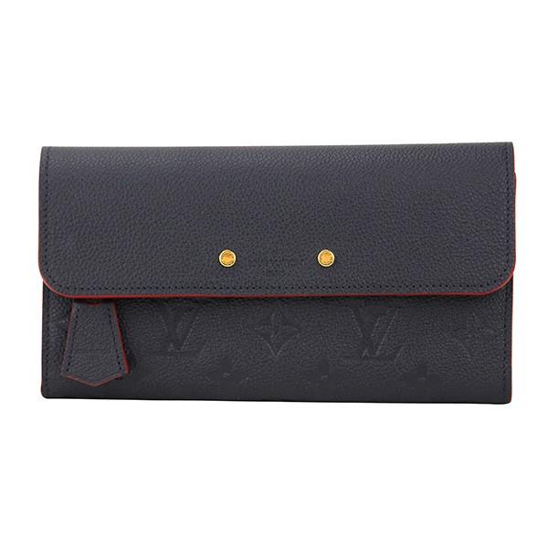 並行輸入 ルイヴィトン 長財布 ポルトフォイユ・ポンヌフ M62127 ネイビー/レッド 赤 爆買 | LOUIS VUITTON