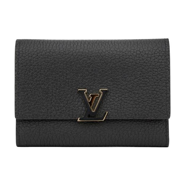 並行輸入 ルイヴィトン 2つ折り財布 Louis Vuitton トリヨン ポルトフォイユ・カプシーヌ コンパクト S M62157レディース ブラック 黒 | LOUIS VUITTON