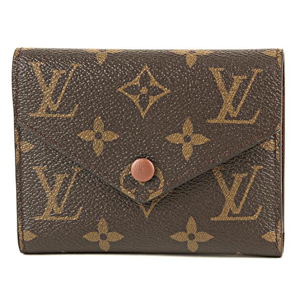 並行輸入 ルイヴィトン 3つ折り財布 Louis Vuitton モノグラム ポルトフォイユ・ヴィクトリーヌ M62472レディース ブラウン 茶 | LOUIS VUITTON