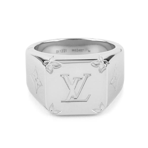 並行輸入 ルイヴィトン リング Louis Vuitton モノグラム シグネットリング モノグラム M62487ユニセックス シルバー 銀 | LOUIS VUITTON