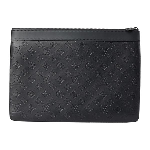 並行輸入 ルイヴィトン クラッチ セカンドバッグ Louis Vuitton モノグラム・シャドウ レザー ポシェット・ディスカバリー M62903メンズ ブラック 黒 | LOUIS VUITTON | 01