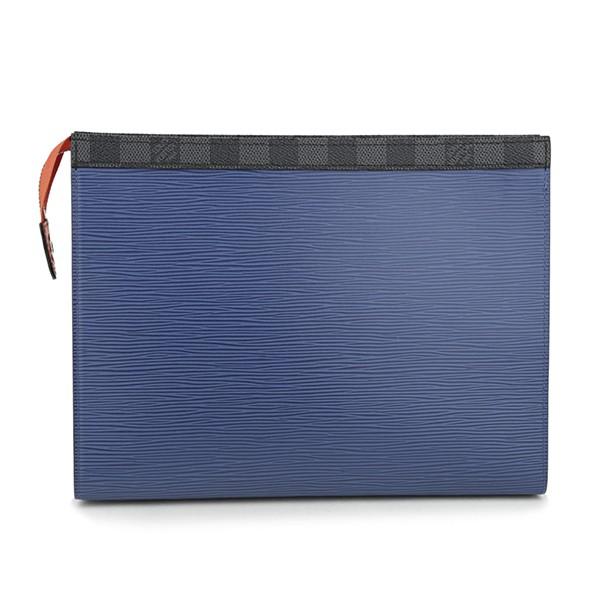 並行輸入 ルイヴィトン クラッチ・セカンドバッグ ポシェット・ヴォワヤージュ MM M62912 ブルー 青/グレー/オレンジ 爆買 | LOUIS VUITTON | 01