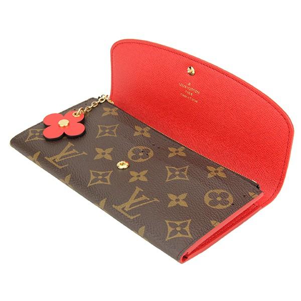 並行輸入 ルイヴィトン 長財布 ポルトフォイユ・エミリー M62941 ブラウン/ポピーレッド 赤 爆買 | LOUIS VUITTON | 03