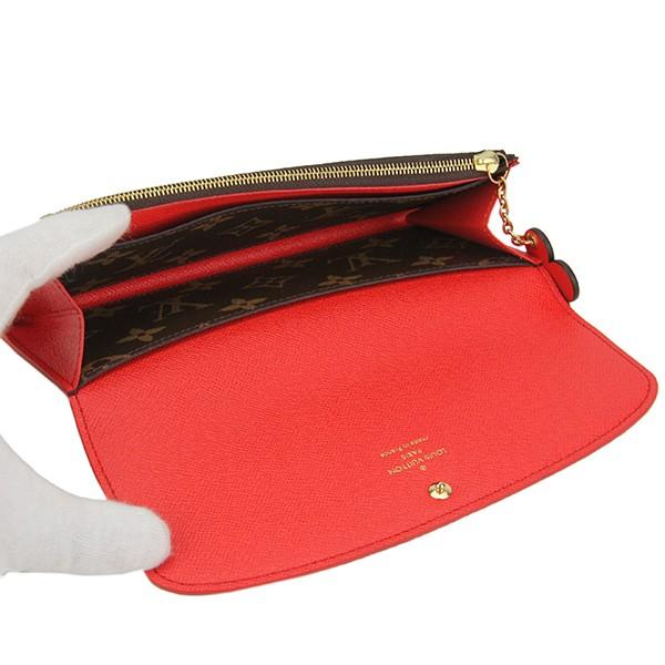並行輸入 ルイヴィトン 長財布 ポルトフォイユ・エミリー M62941 ブラウン/ポピーレッド 赤 爆買 | LOUIS VUITTON | 05