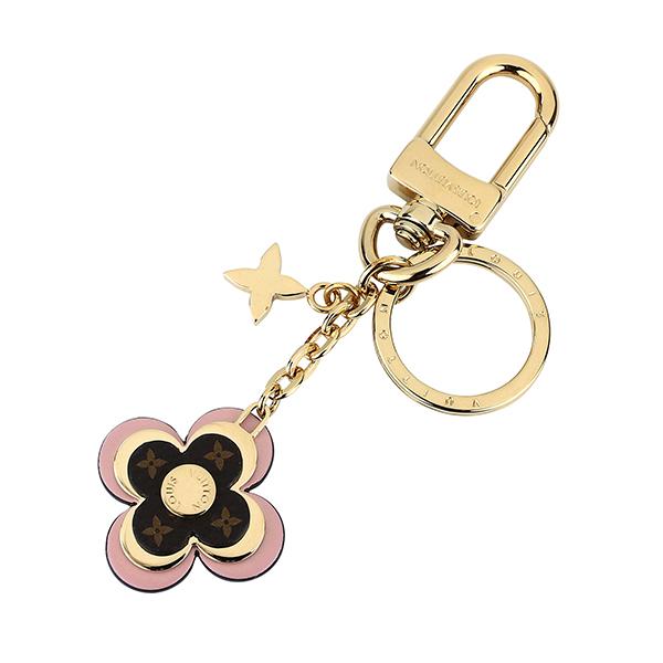 並行輸入 ルイヴィトン キーホルダー Louis Vuitton モノグラム ポルト クレ・ブルーミング フラワー BB M63085レディース ブラウン 茶 | LOUIS VUITTON