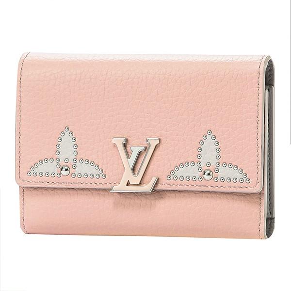 並行輸入 ルイヴィトン 2つ折り財布 ポルトフォイユ・カプシーヌ コンパクト M63221 ピンク 爆買 | LOUIS VUITTON