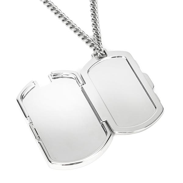 並行輸入 ルイヴィトン ネックレス Louis Vuitton モノグラム・エクリプス コリエ・プラーク M63640メンズ シルバー 銀 | LOUIS VUITTON | 04