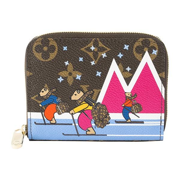 並行輸入 ルイヴィトン コインケース ポルトモネ・ジッピー M63831 ブラウン 茶/ピンク 爆買 | LOUIS VUITTON